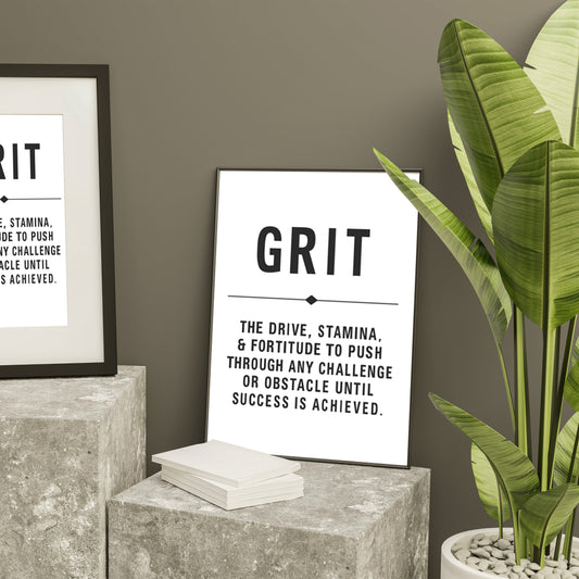GET A GRIT ON WHITE freeshipping - Wall Agenda
