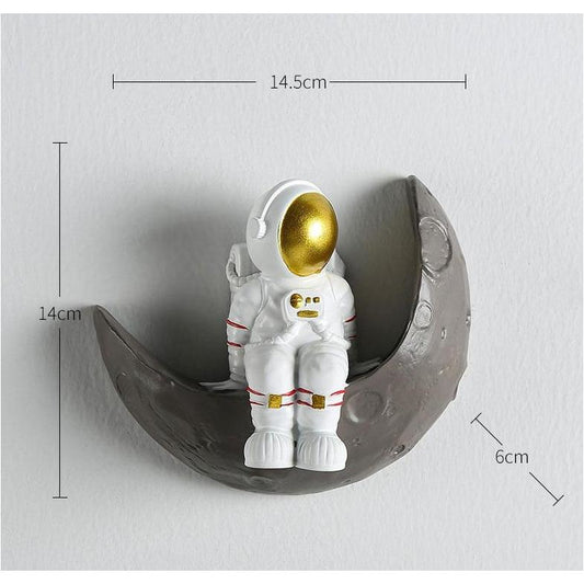 Nordic Wall Decoration Frame Astronaut Resin Figure Wall Shelves Decorative Decorations for Living Room Hanging Wall Shelf Gifts