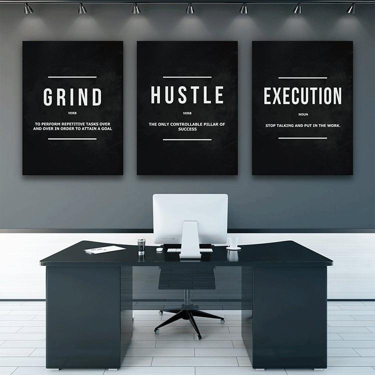 DAILY GRIND ON BLACK freeshipping - Wall Agenda