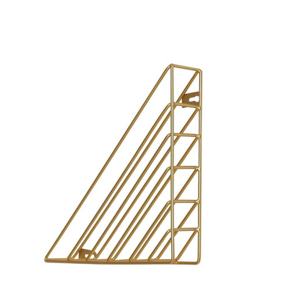 Sidelengs Gold Scandi Magazine rack 