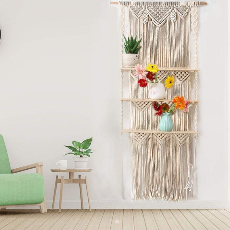 Boho Woven Shelf