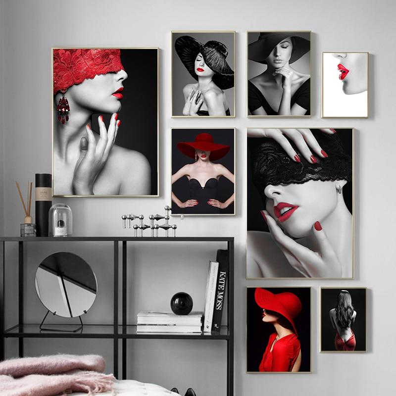 RED LIPPED VISION freeshipping - Wall Agenda