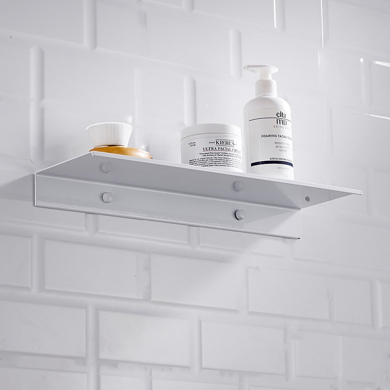 40cm white minimalist wallshelf