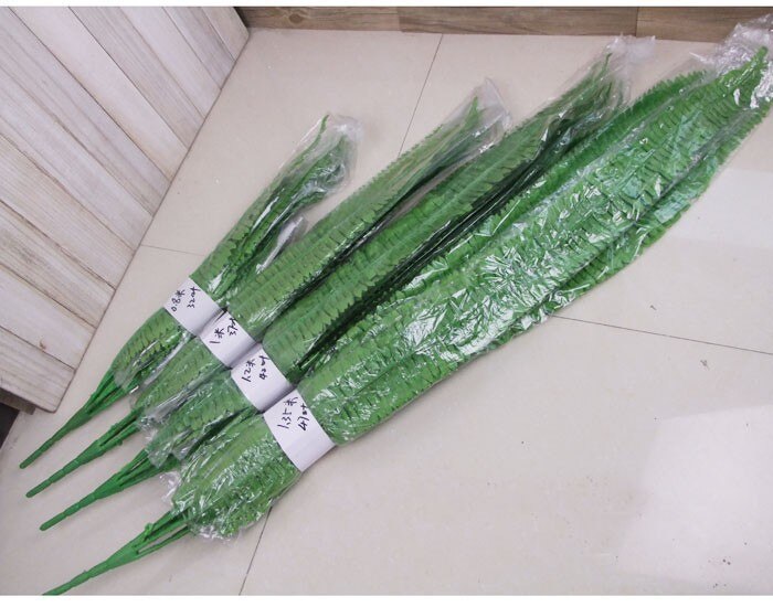 48 90 110cm Large Artificial Adornment Grass Green Plant Ganging Row Fern Leaf Persian Leaves Wall Planted Home Decoration