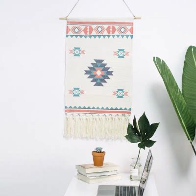 Aztec Geo Master Woven Tapestry 50cm X 90cm (white 50cm x 90cm)