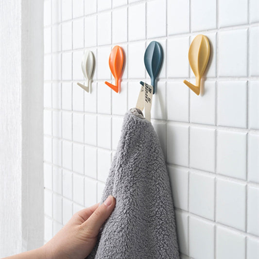 8pcs Hot Air Balloon Wall Hooks Clothes Towel Mask Hanger Self-adhesive Bathroom Kitchen Hook Keys Organizer Holder Home Decor