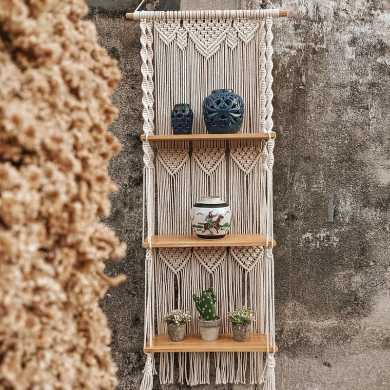 Boho Woven Shelf