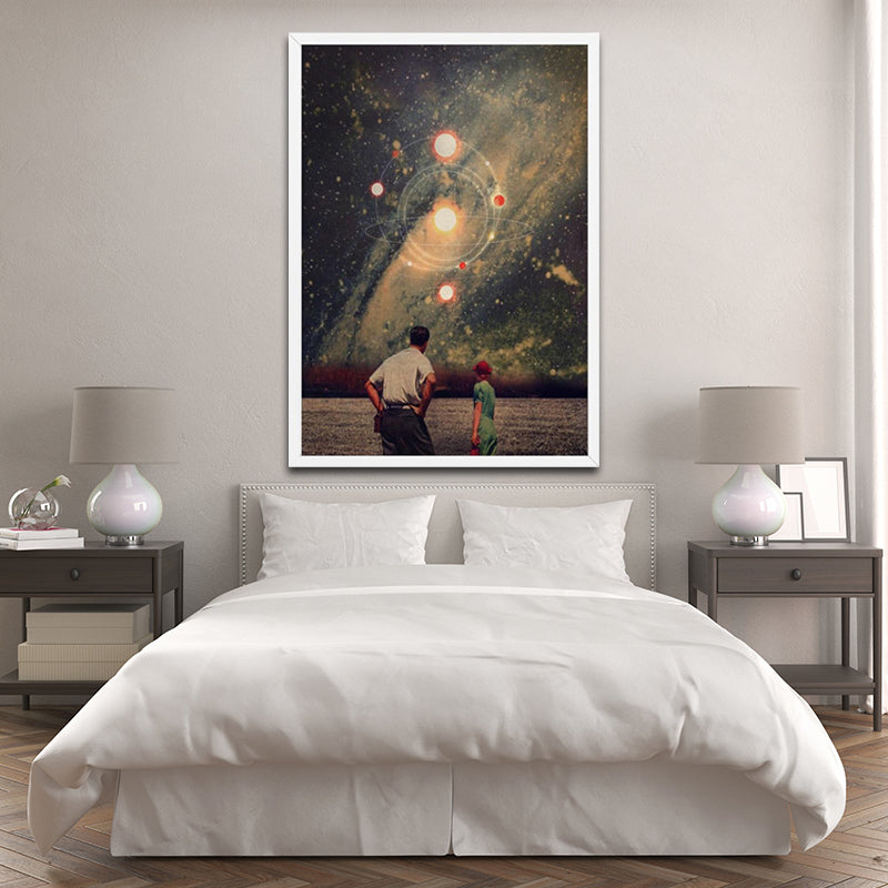 NIGHT SKY SURREALISM PAINTING freeshipping - Wall Agenda