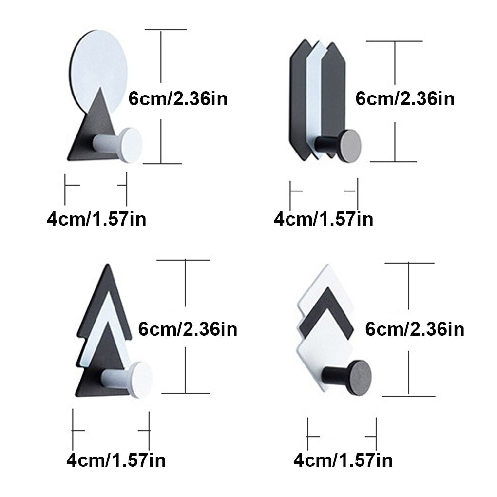 Pack of 4 Minimalist Wall Hook