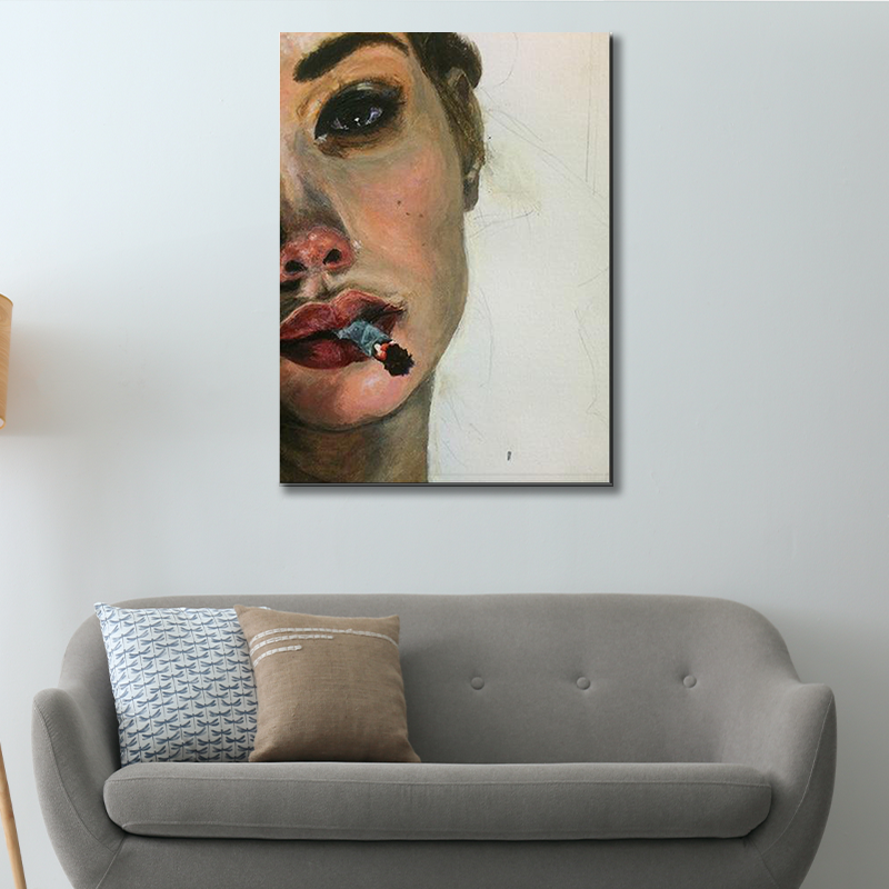 SMOKING WOMAN ART freeshipping - Wall Agenda