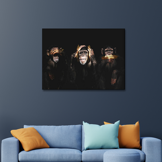 THREE MONKEYS freeshipping - Wall Agenda