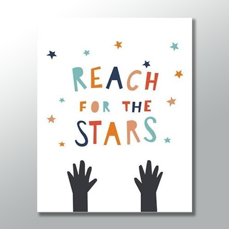REACH FOR THE STARS freeshipping - Wall Agenda
