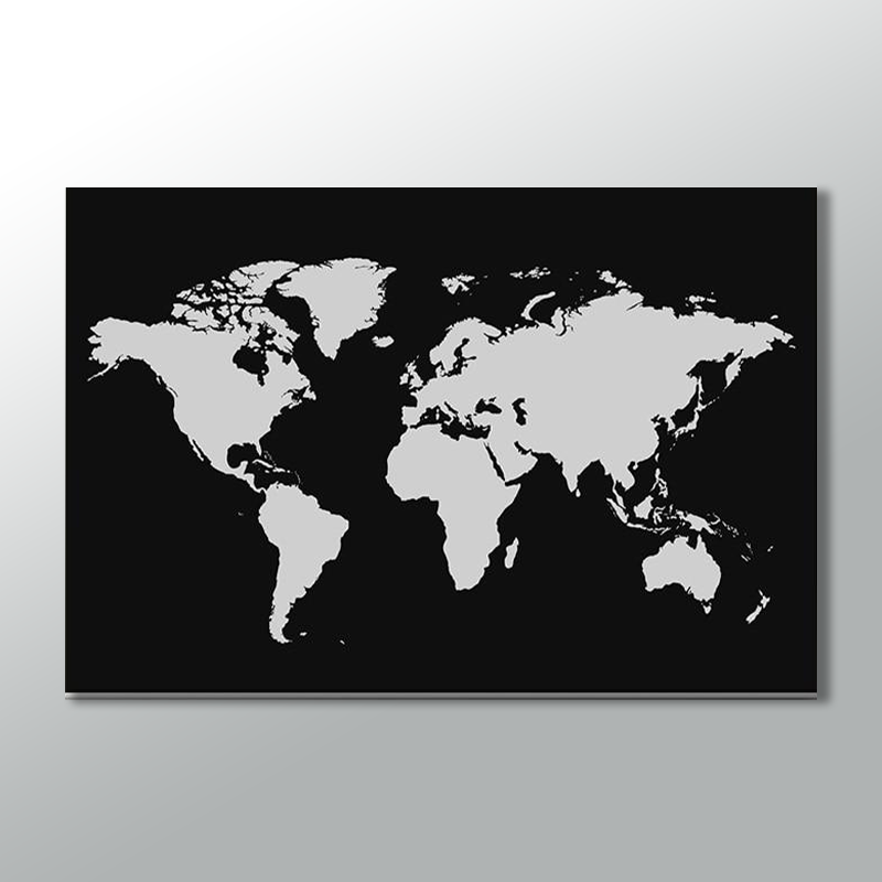 Black & Gold World Map freeshipping - Wall Agenda