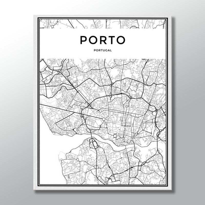PORTO CITY MAP freeshipping - Wall Agenda