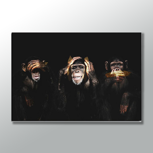 THREE MONKEYS freeshipping - Wall Agenda